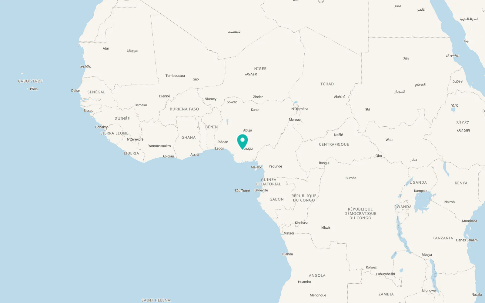 Map of Atani