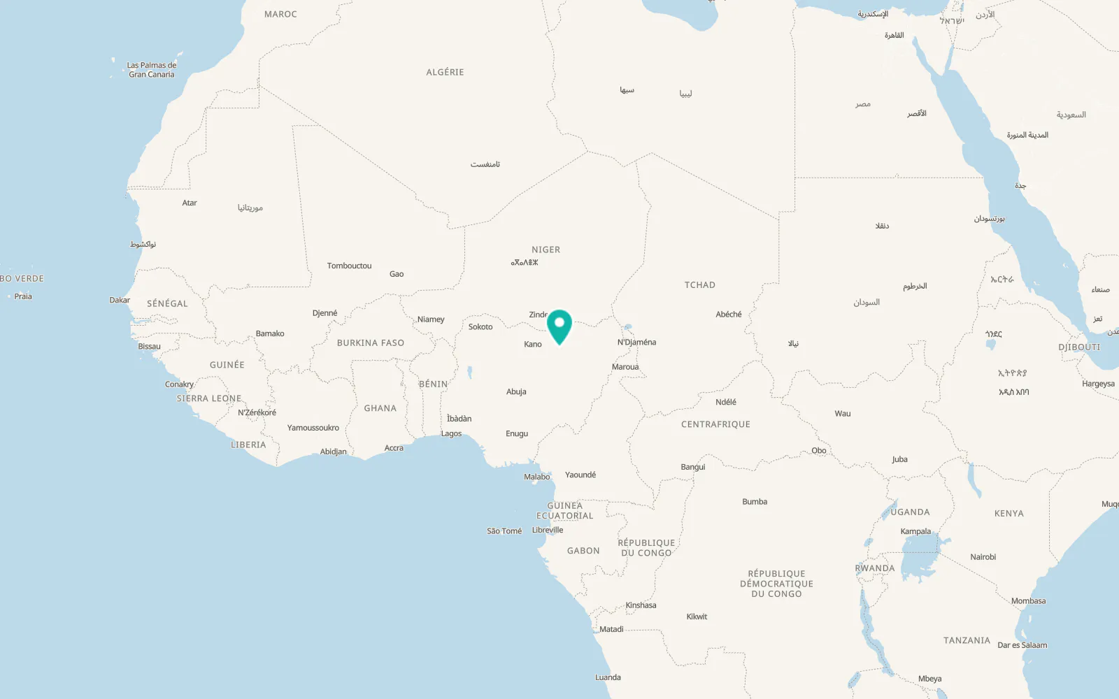 Map of Azare
