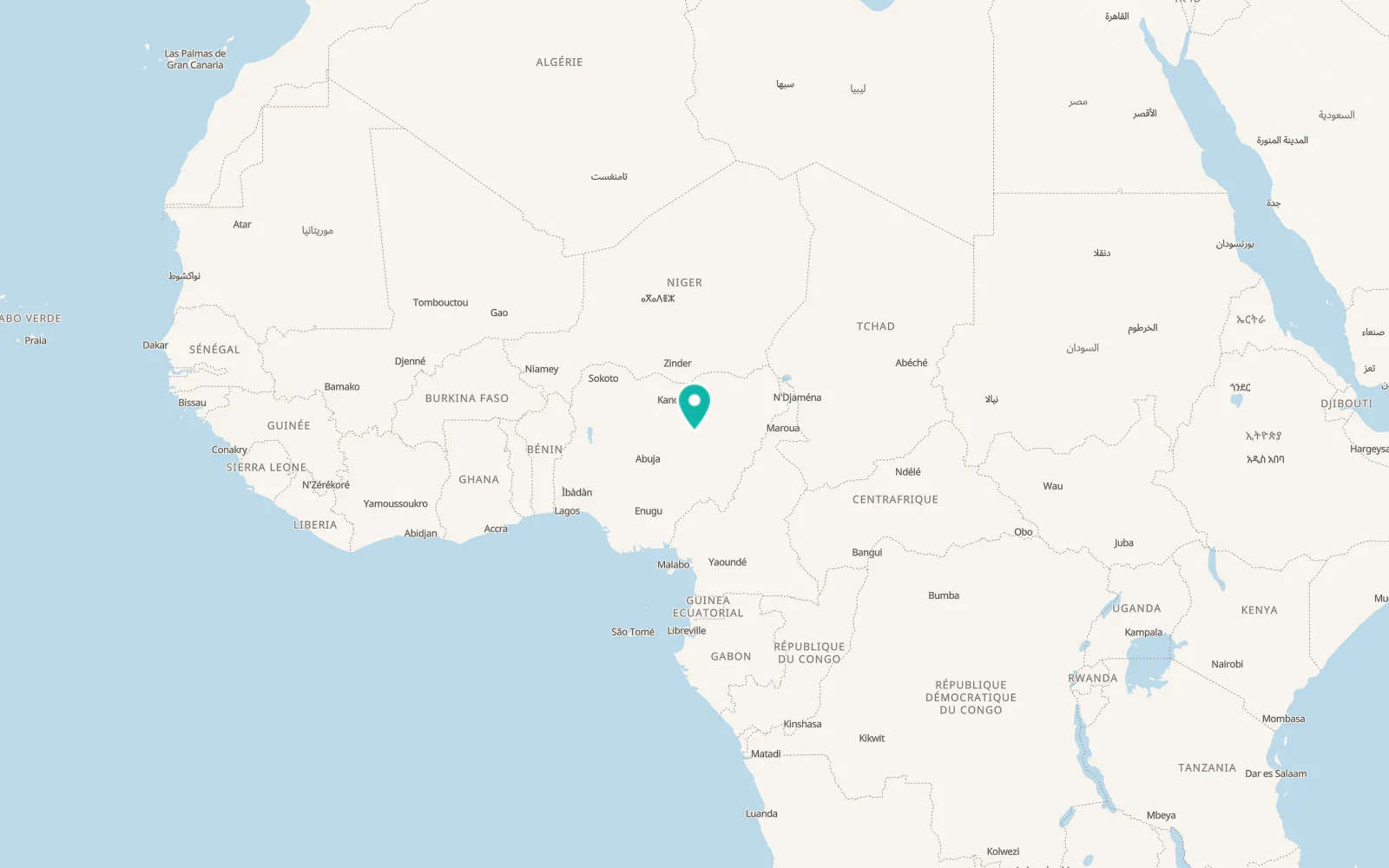 Map of Bauchi