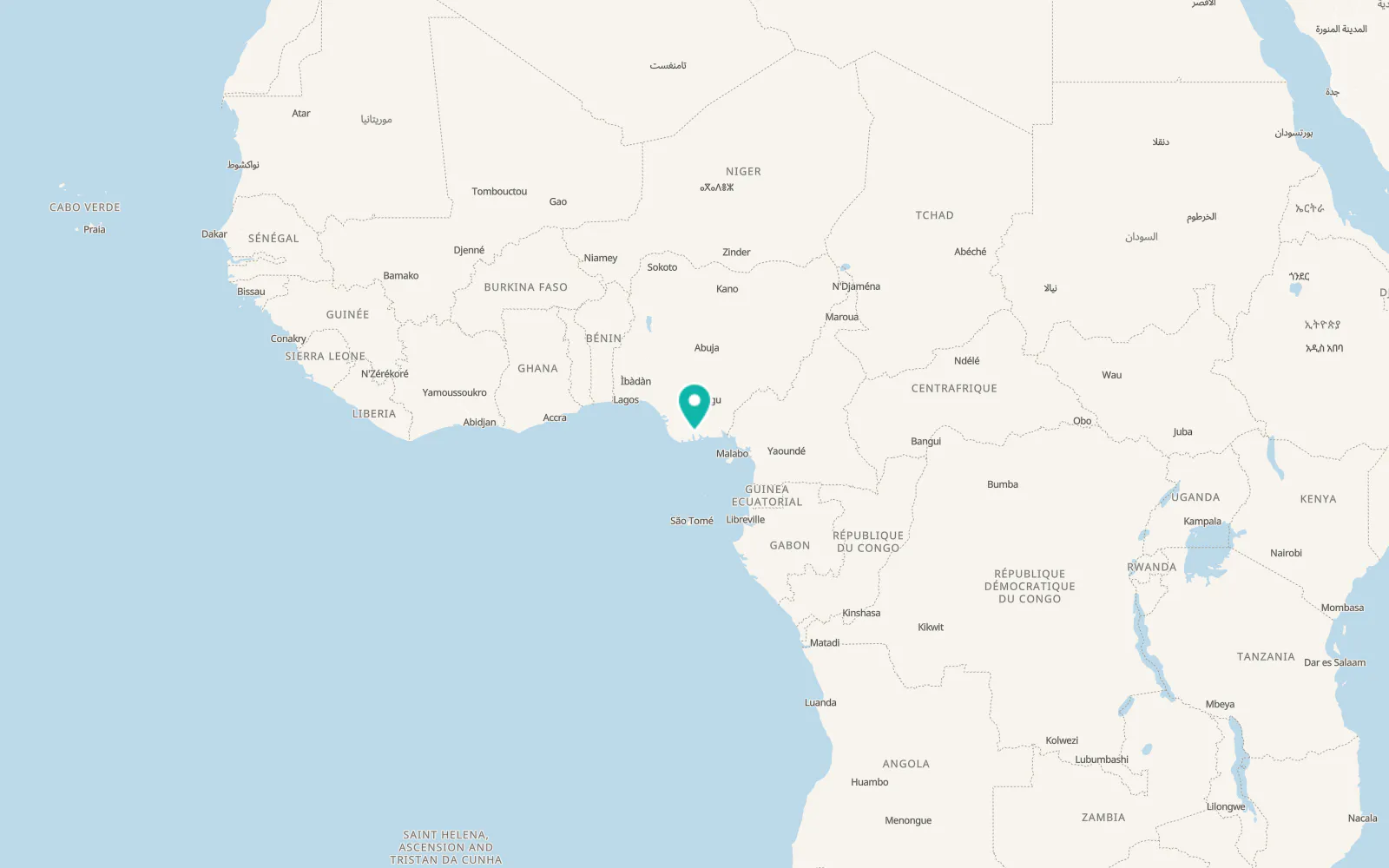 Map of Buguma
