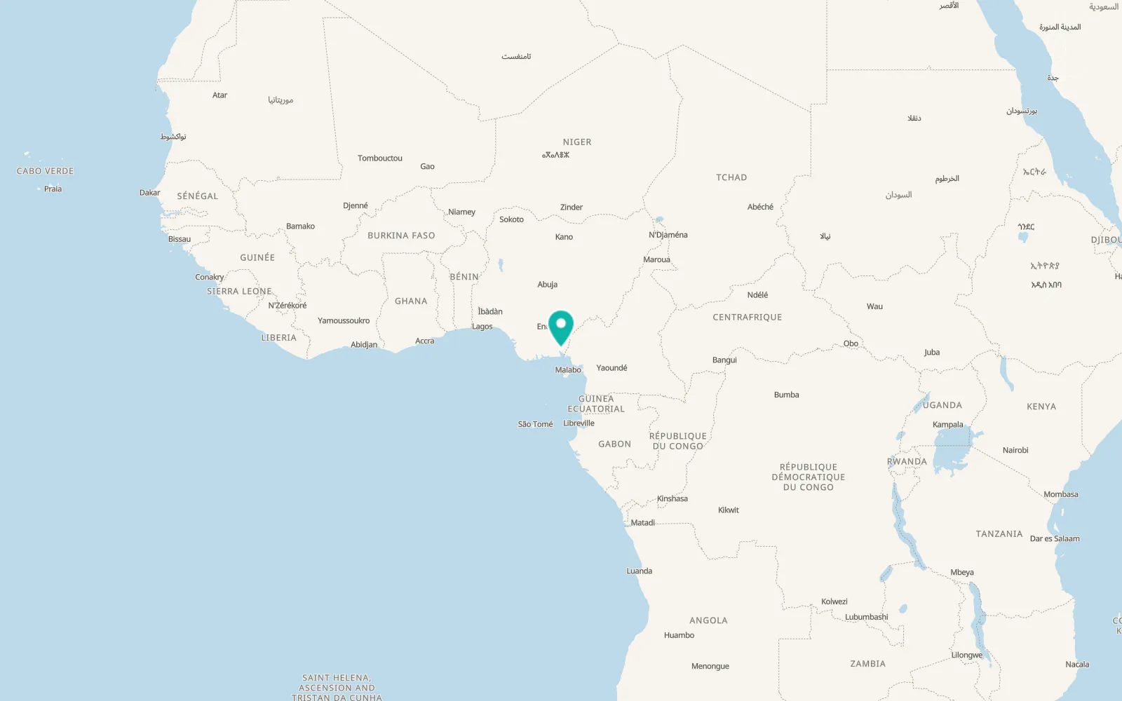 Map of Calabar