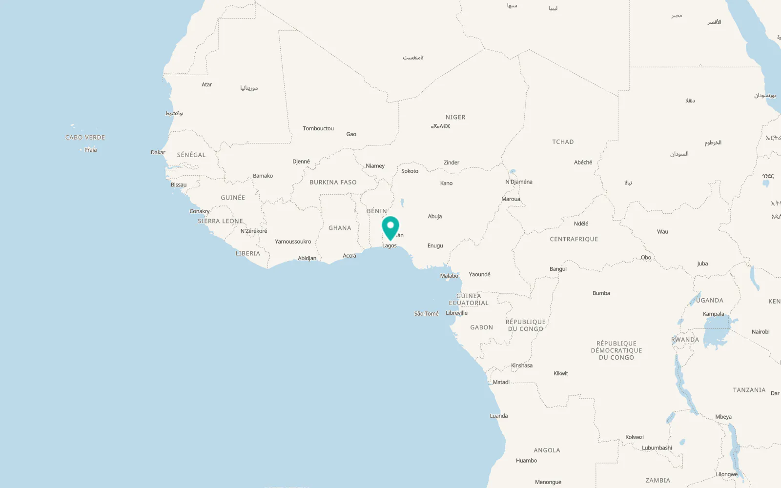 Map of Ebute Ikorodu