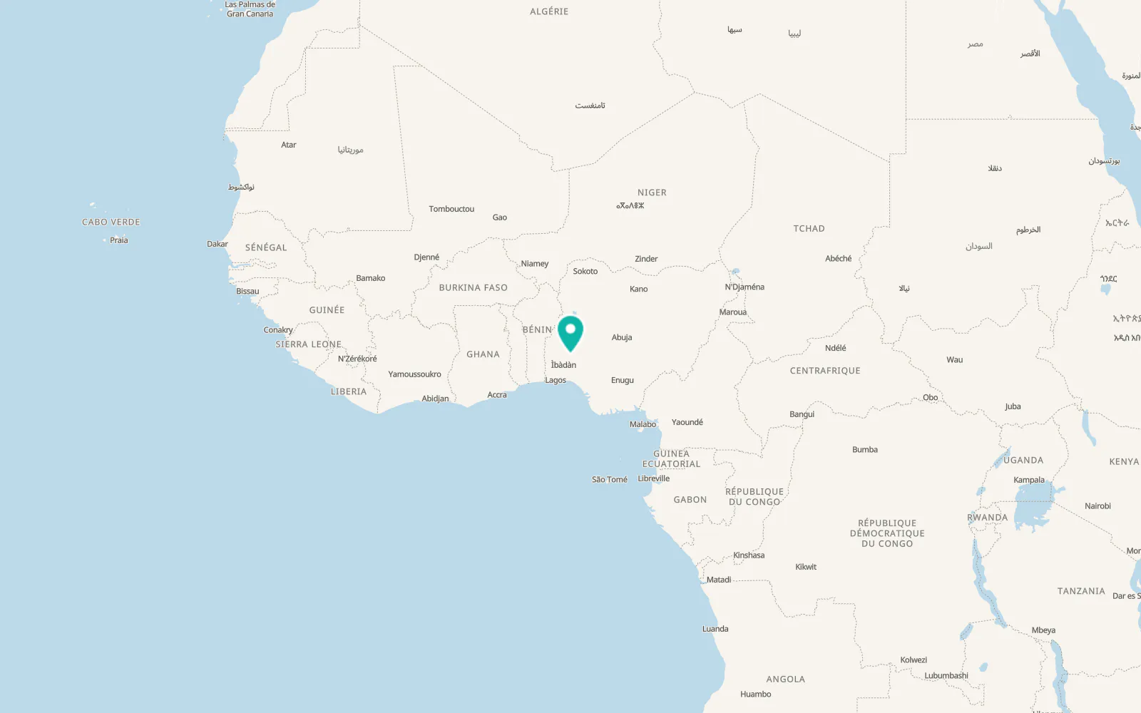 Map of Ejigbo