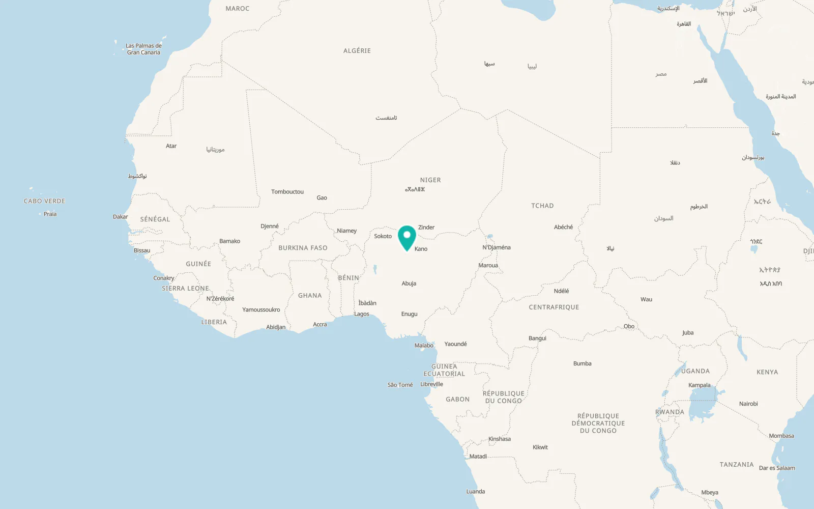 Map of Funtua