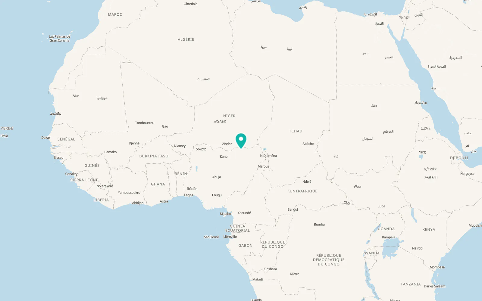 Map of Gashua