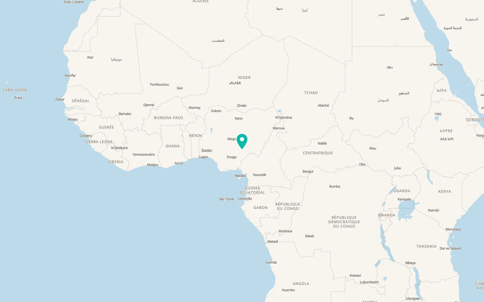 Map of Gboko