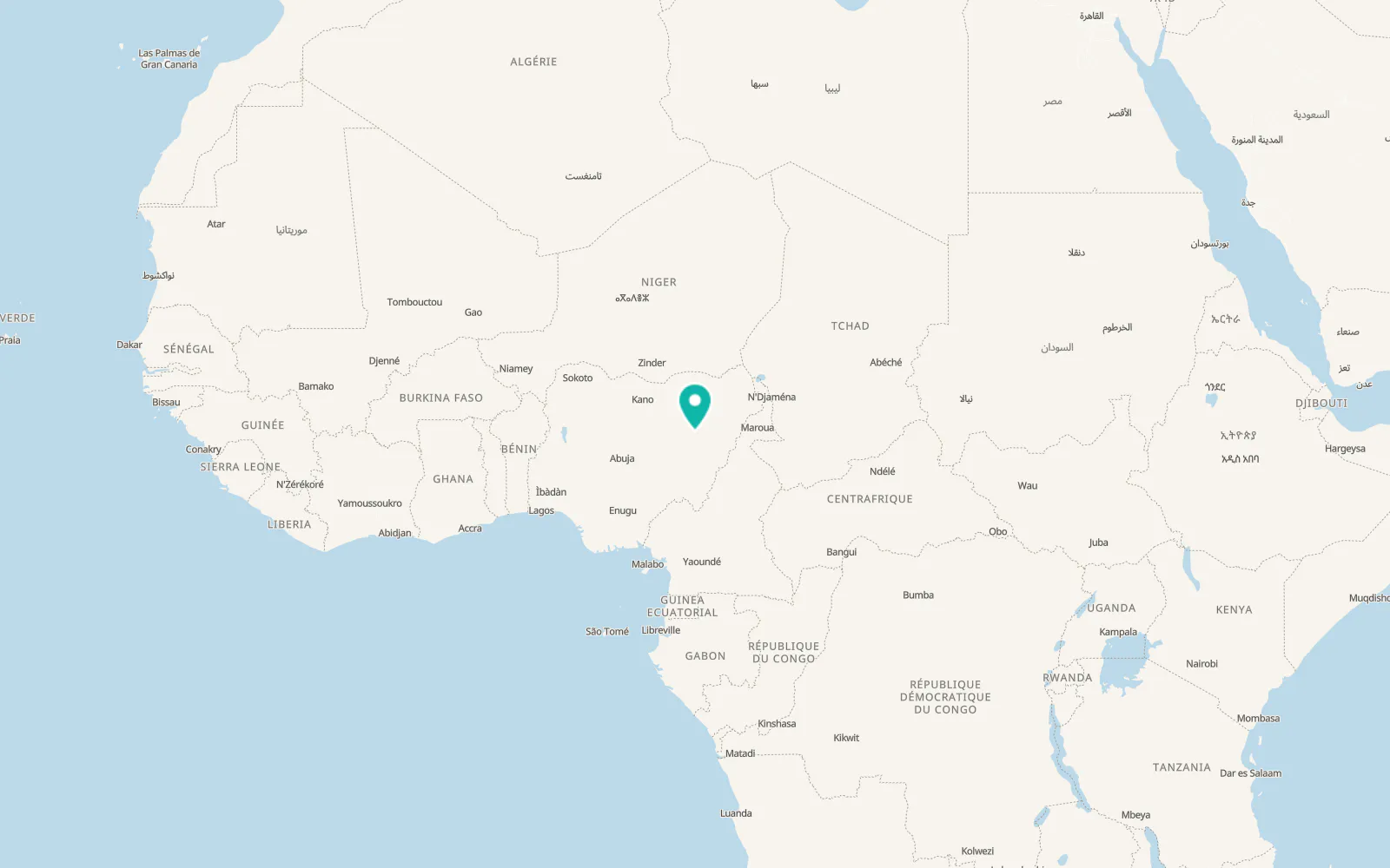 Map of Gombe