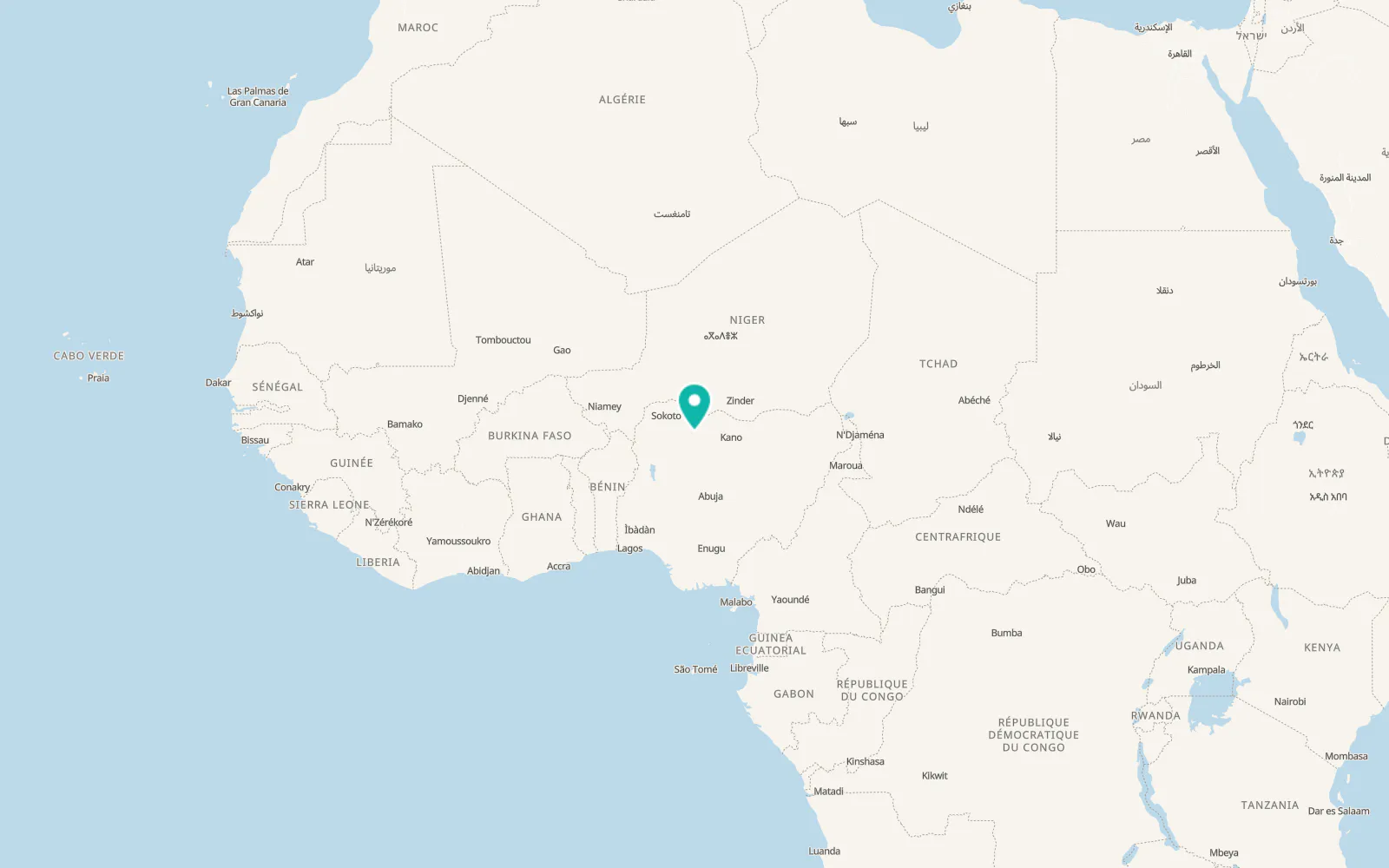 Map of Gusau