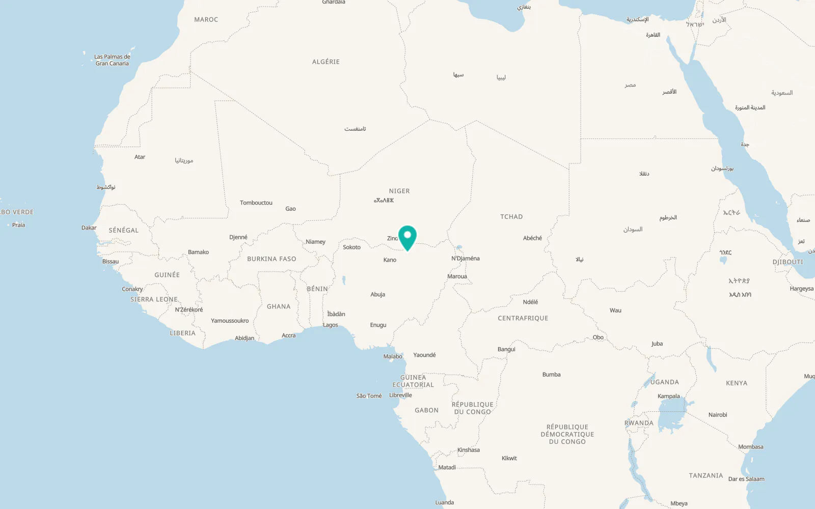 Map of Hadejia