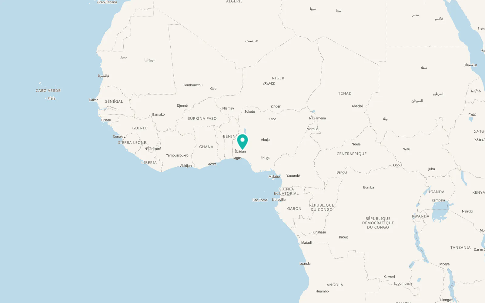 Map of Ikire