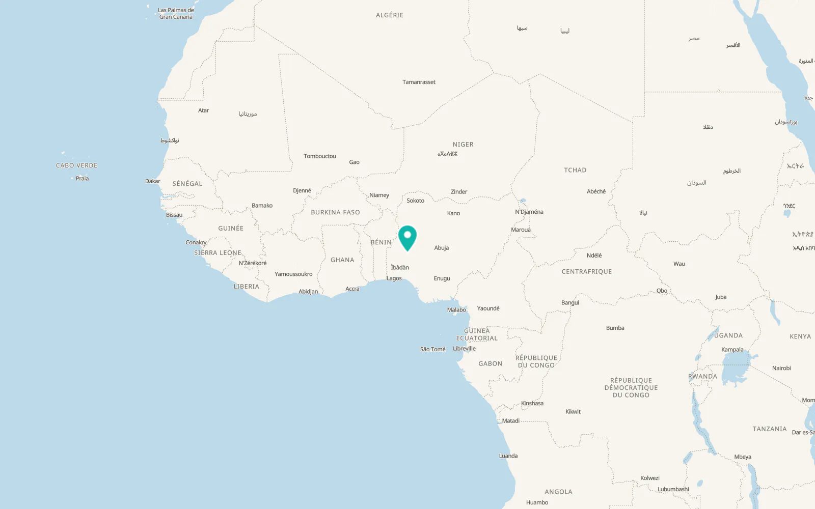 Map of Ilorin