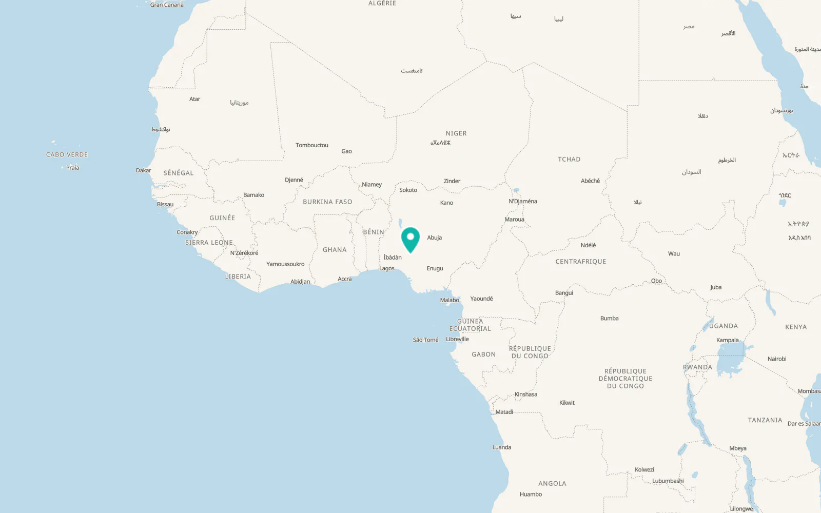 Map of Ise-Ekiti