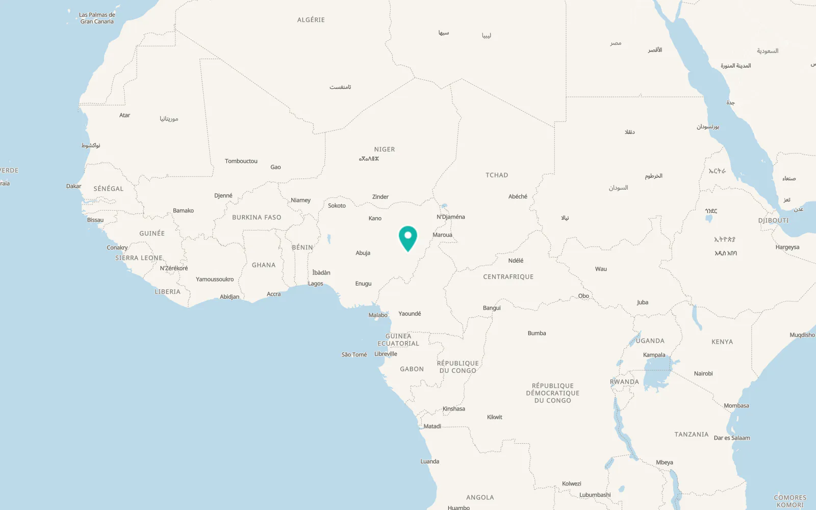 Map of Jalingo