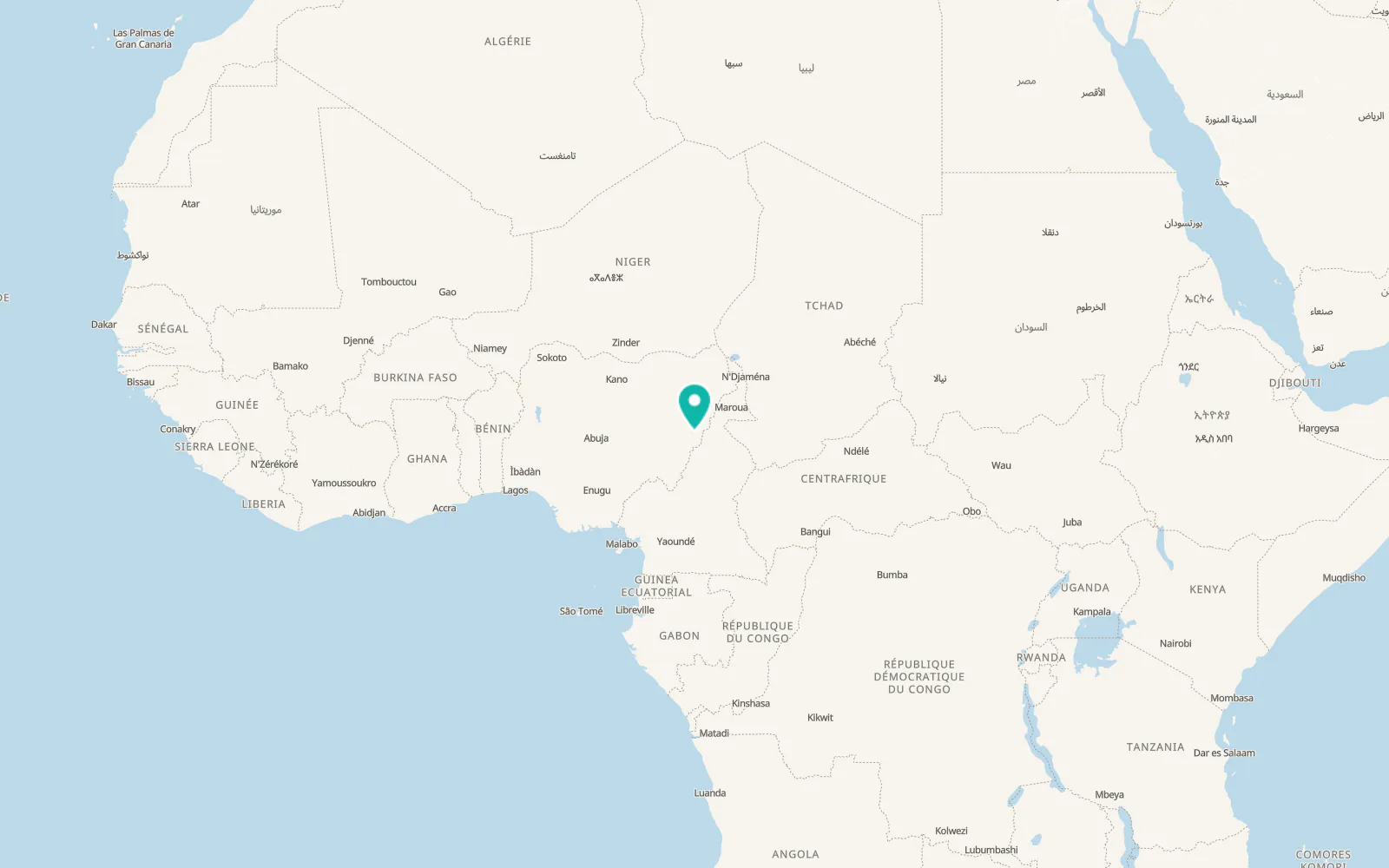 Map of Jimeta
