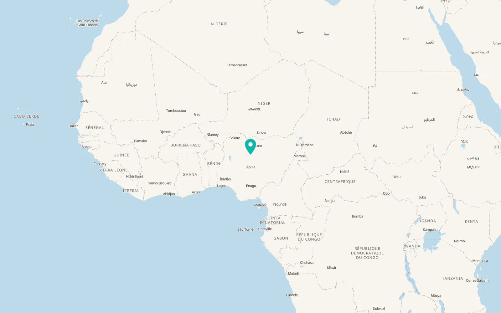 Map of Kaduna