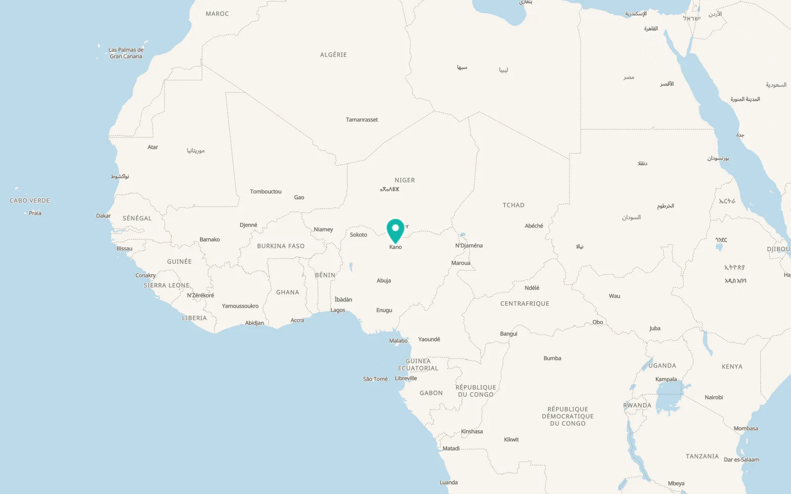 Map of Kano