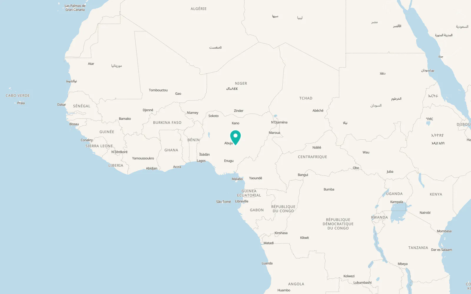 Map of Lafia