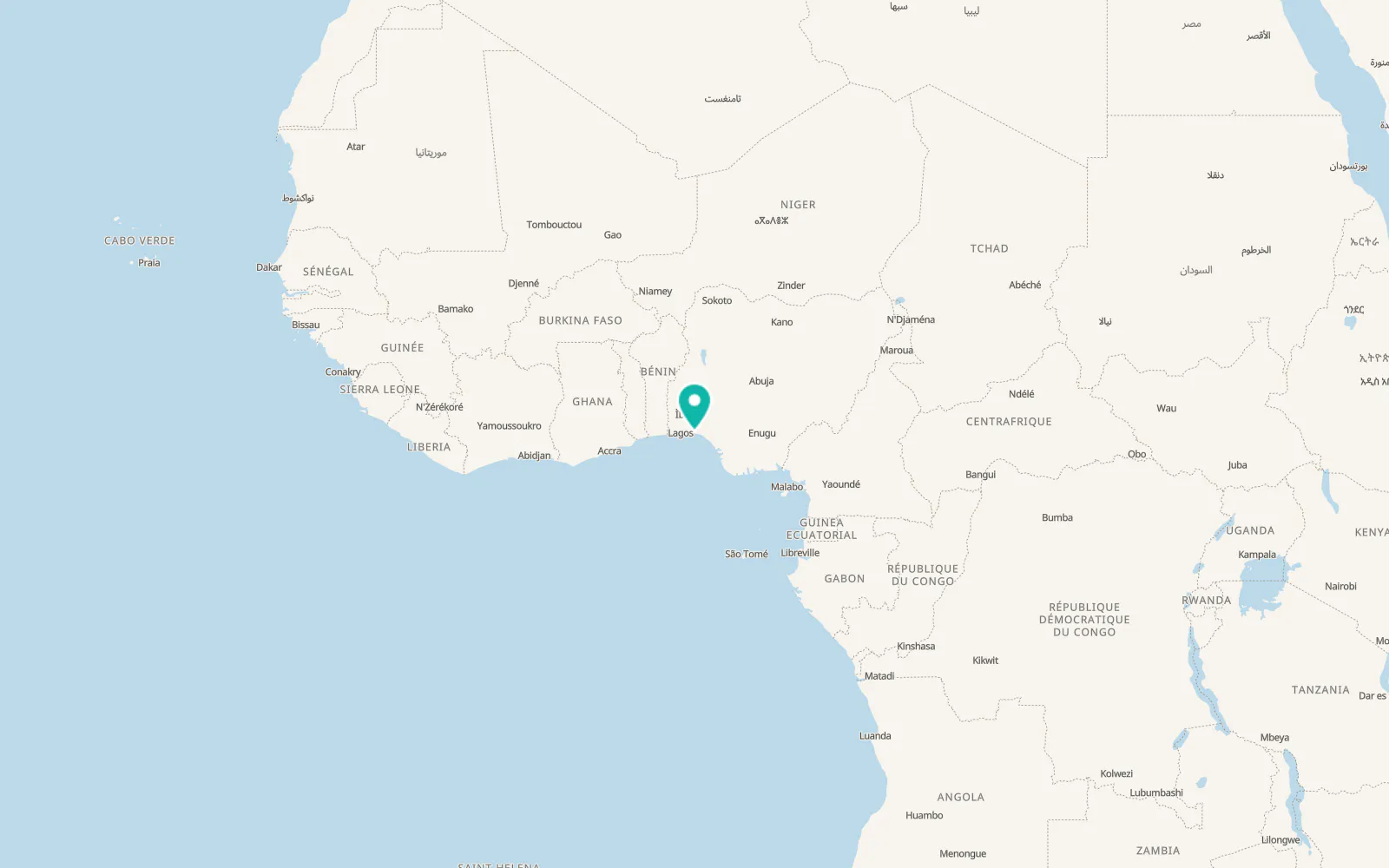 Map of Lekki