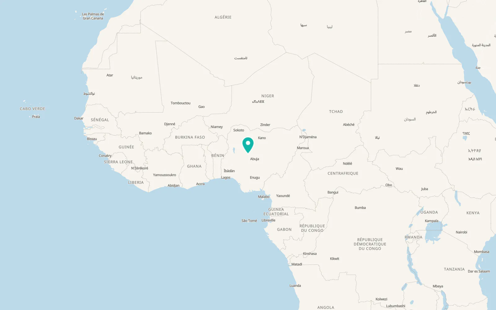 Map of Minna