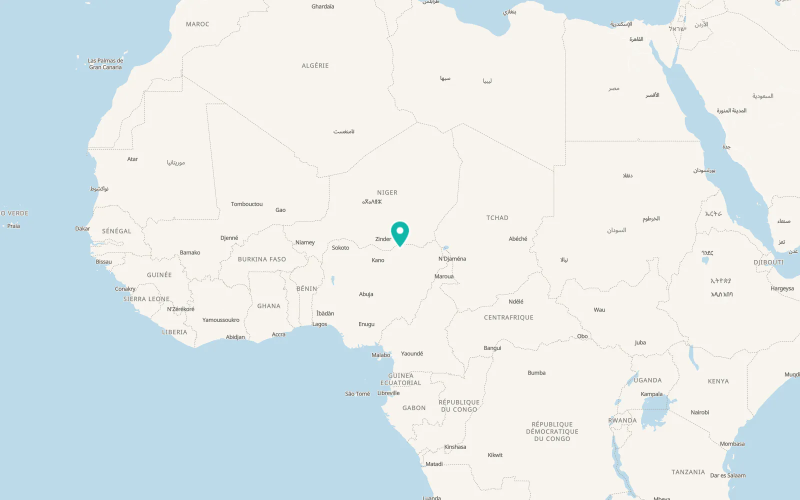 Map of Nguru