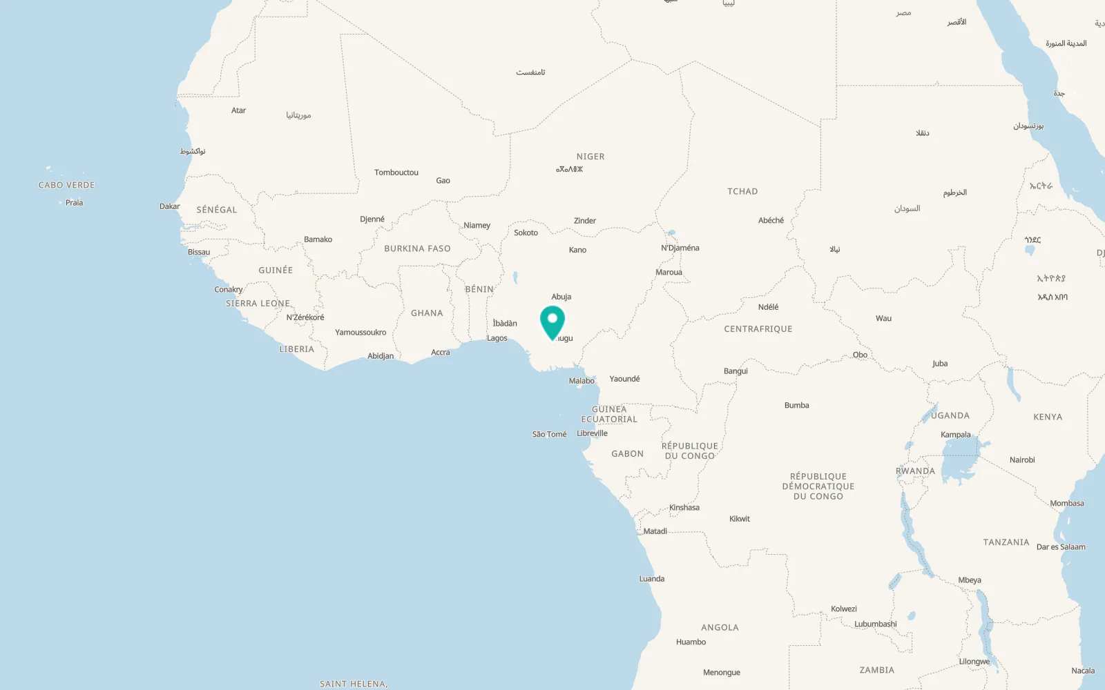 Map of Nnewi