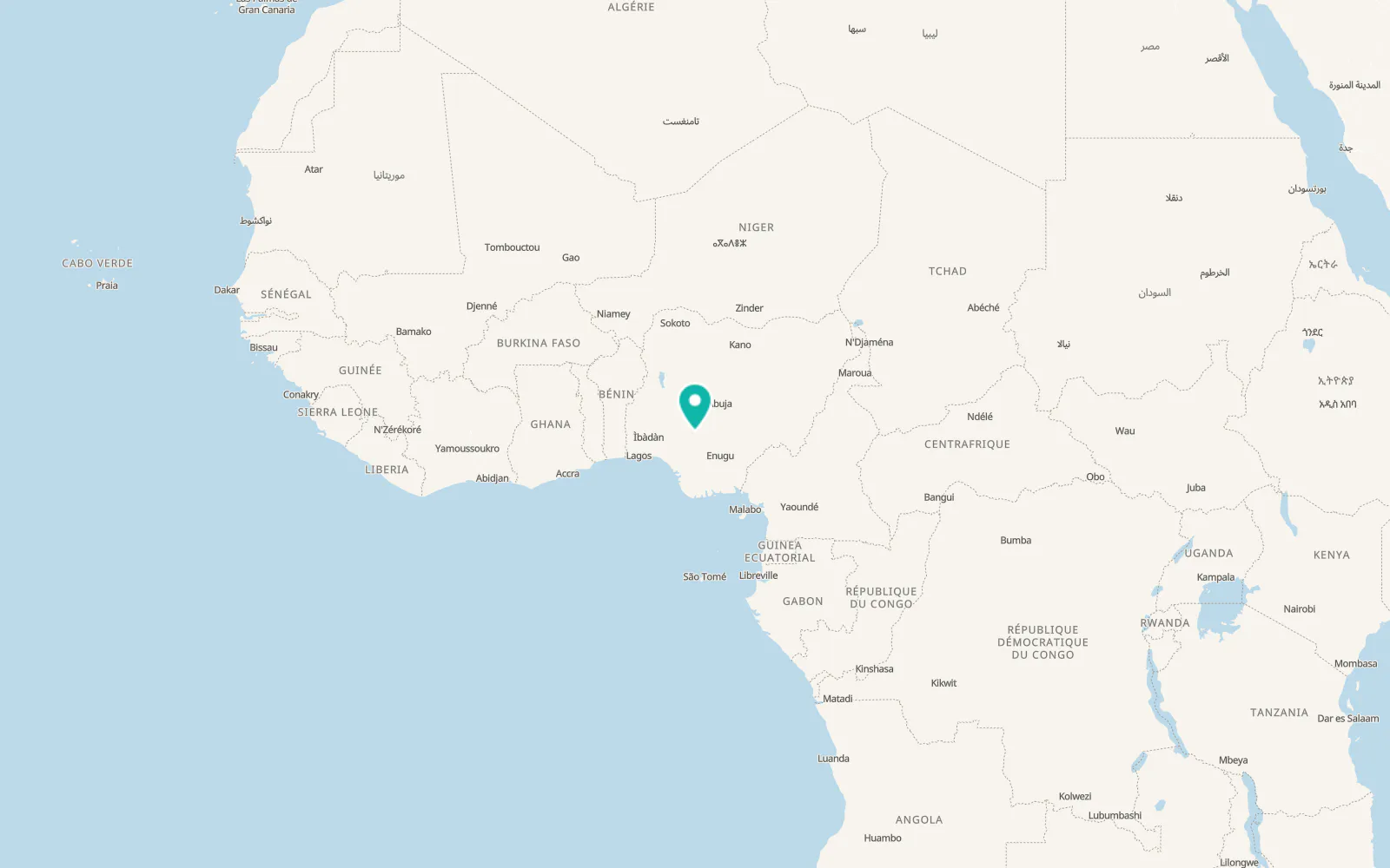 Map of Okene