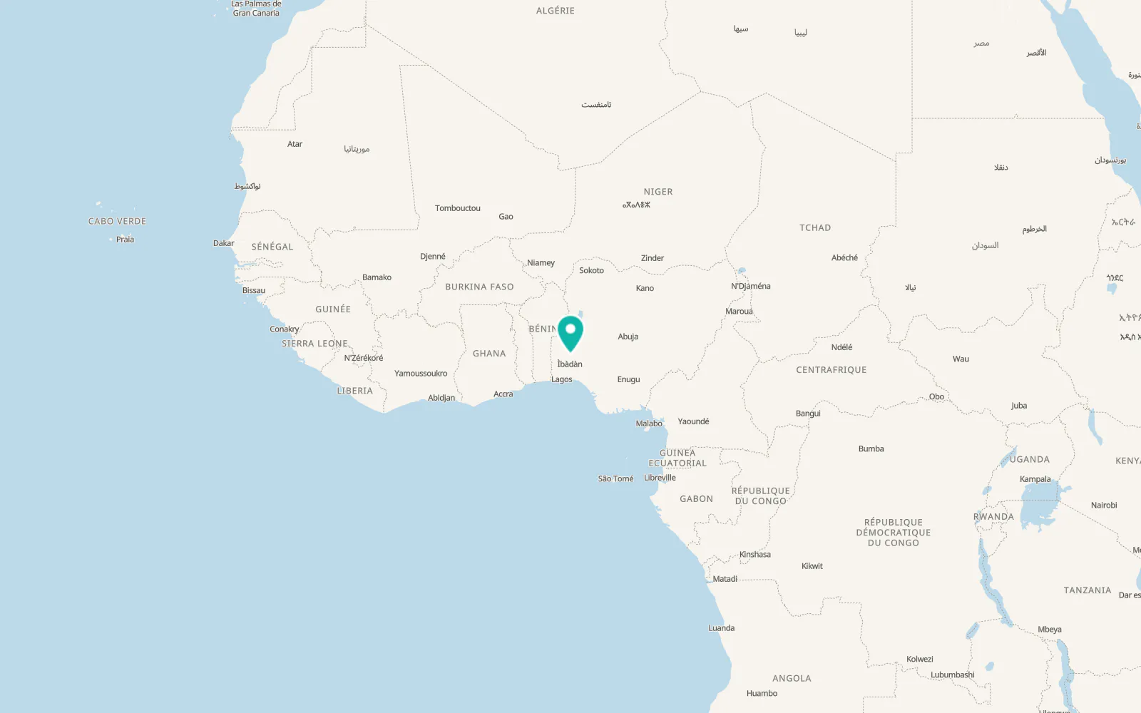 Map of Oyo