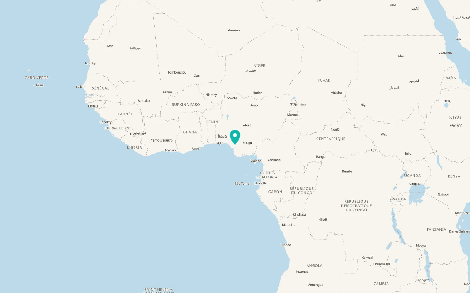 Map of Sapele