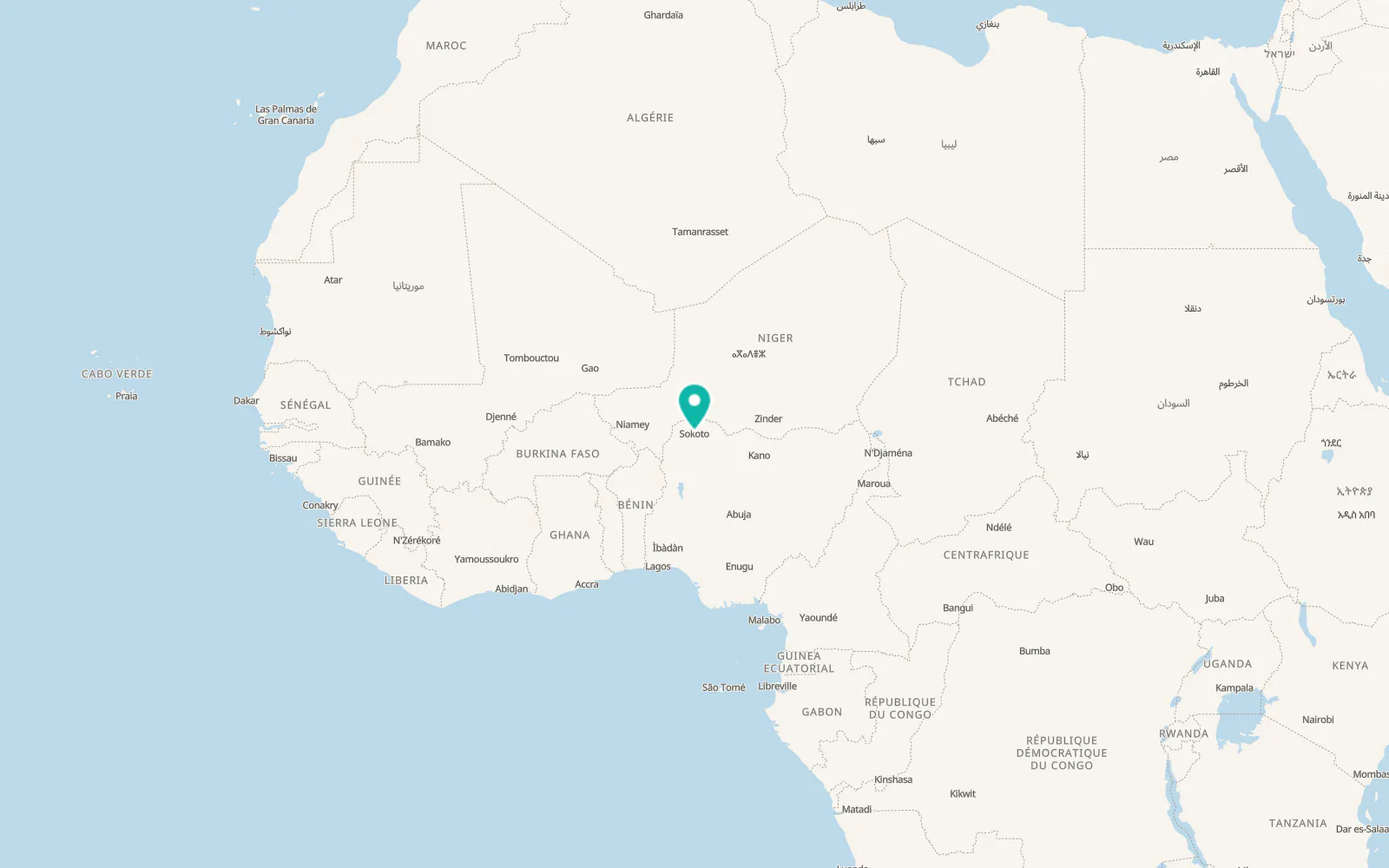 Map of Sokoto