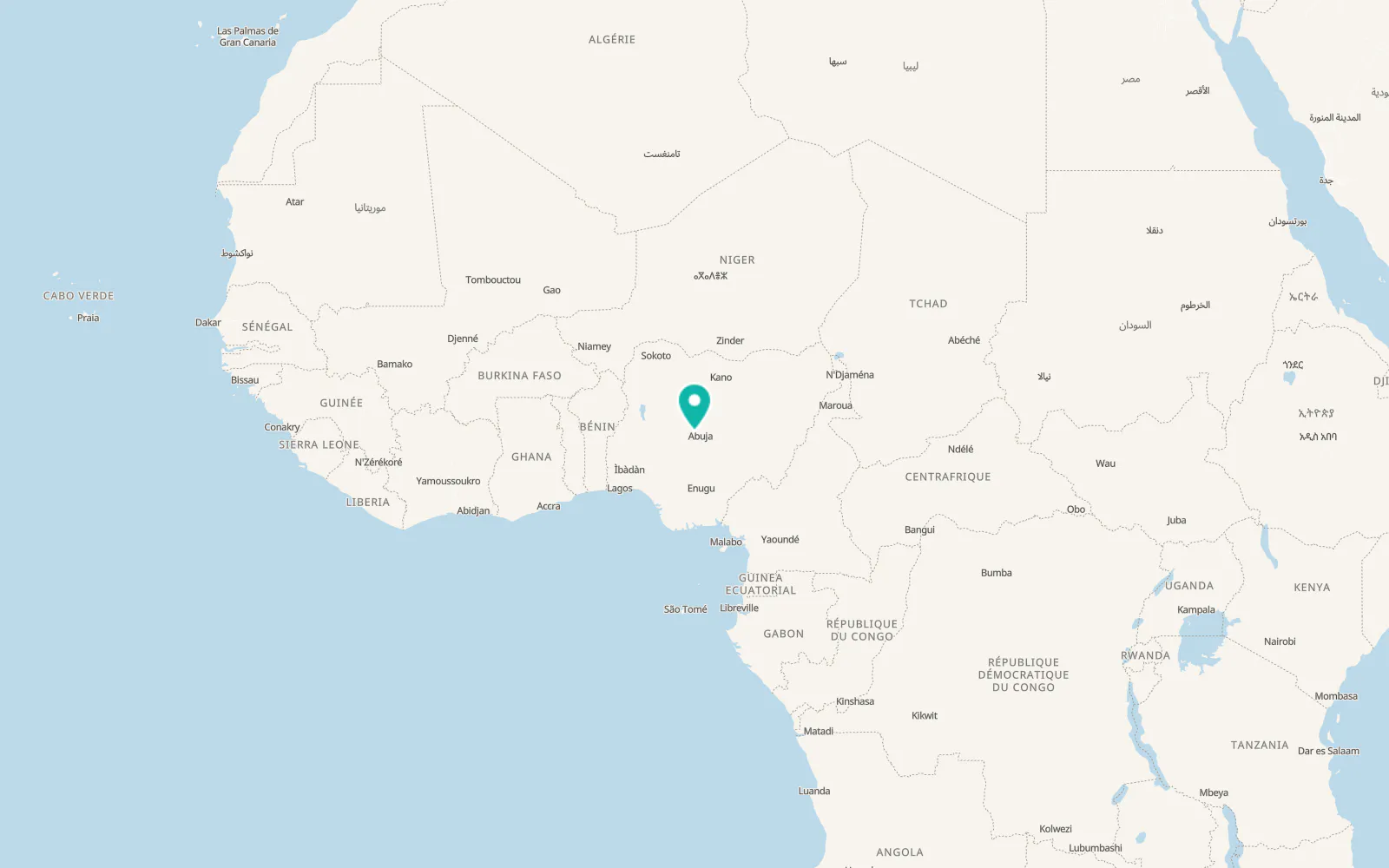 Map of Suleja