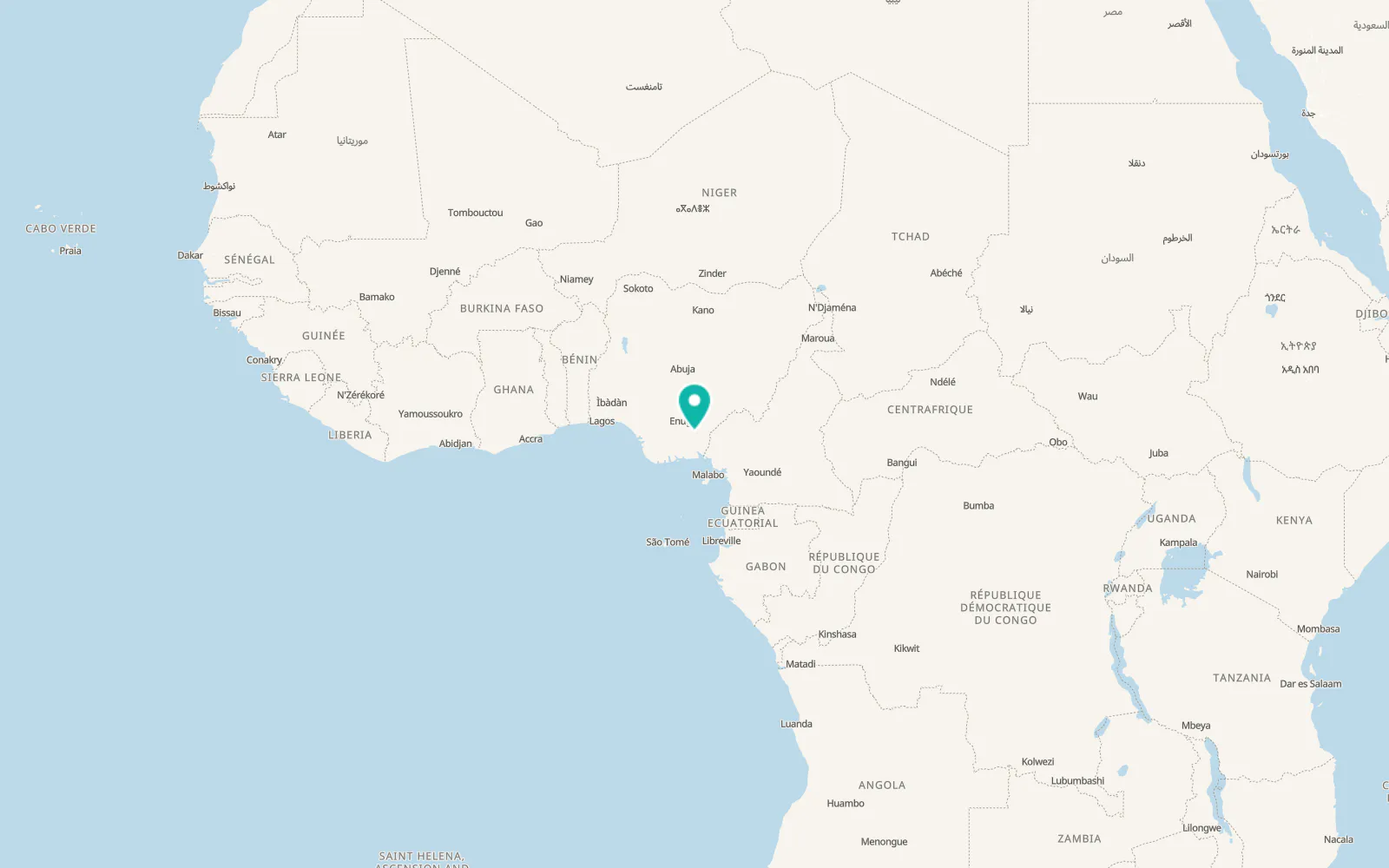 Map of Ugep