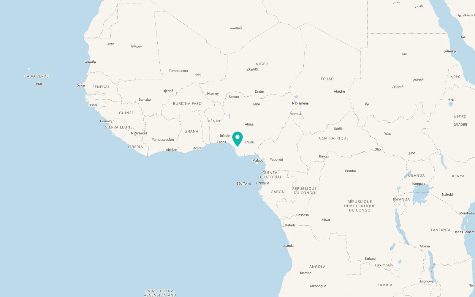 Map of Warri