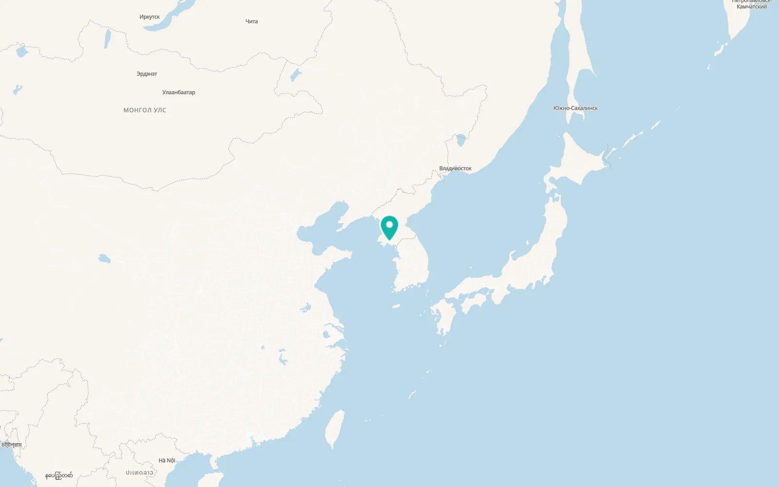 Map of Ch’ŏngdan-ŭp