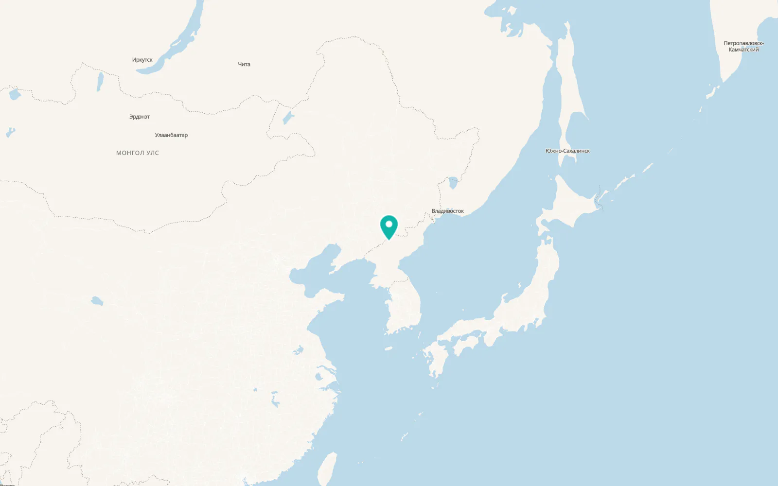 Map of Kanggye