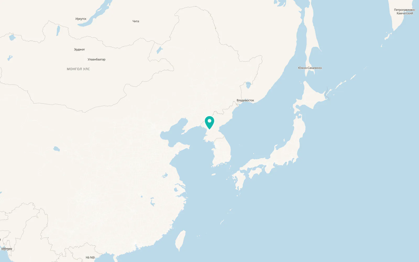 Map of P’yŏngsŏng