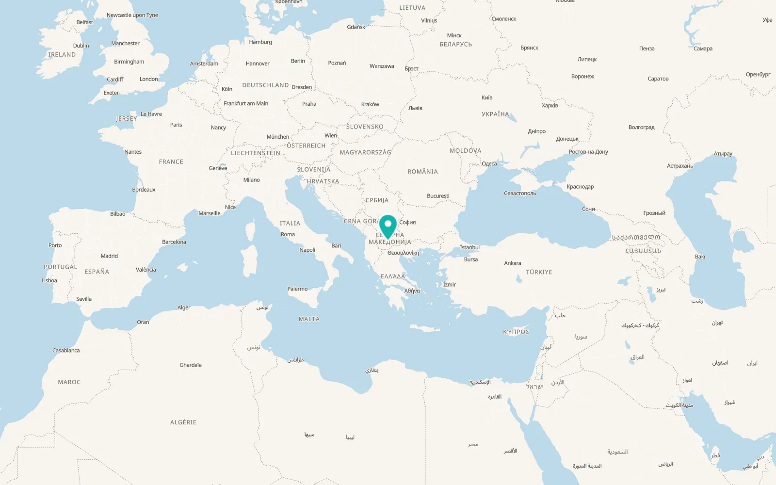 Map of Prilep
