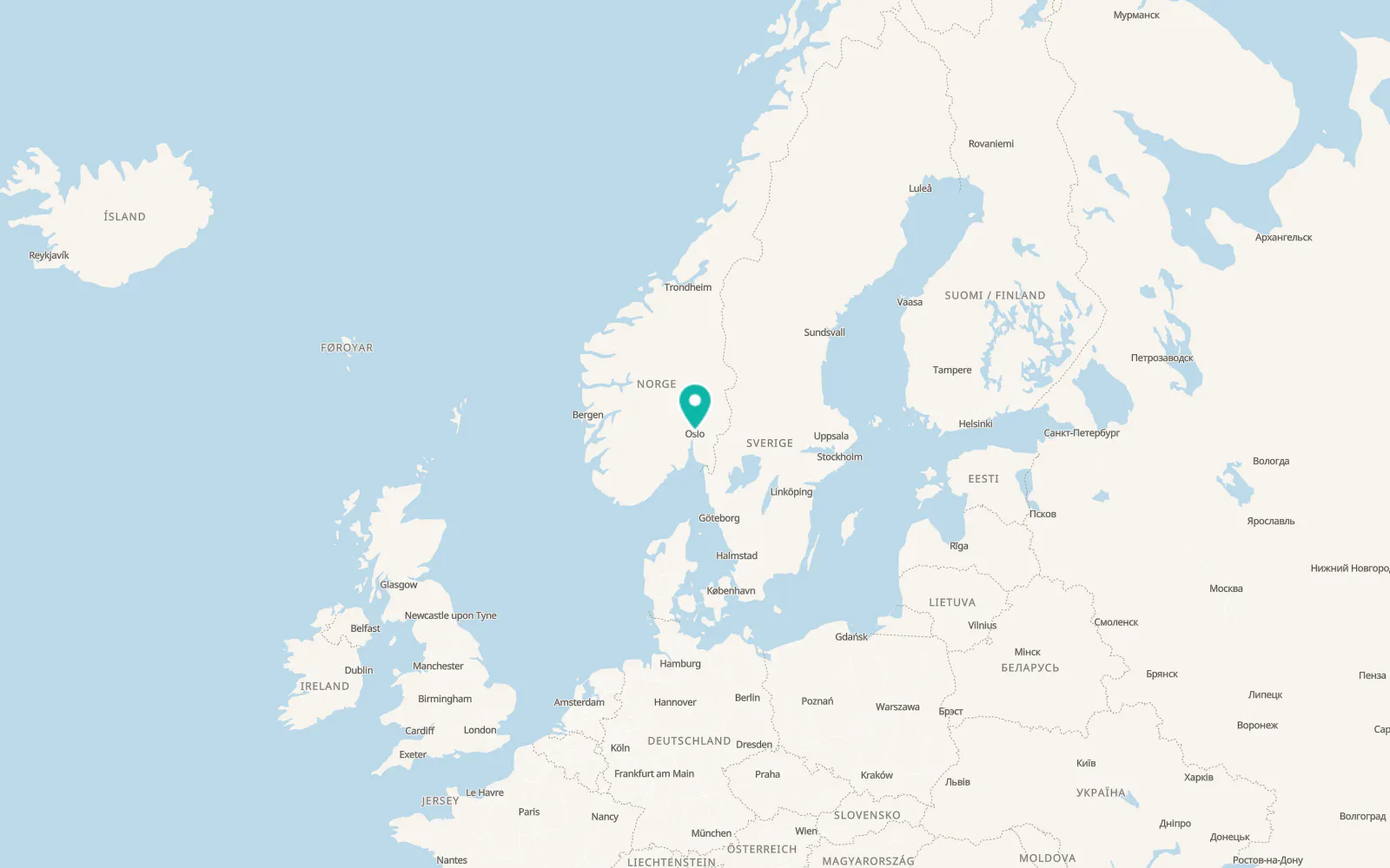 Map of Oslo