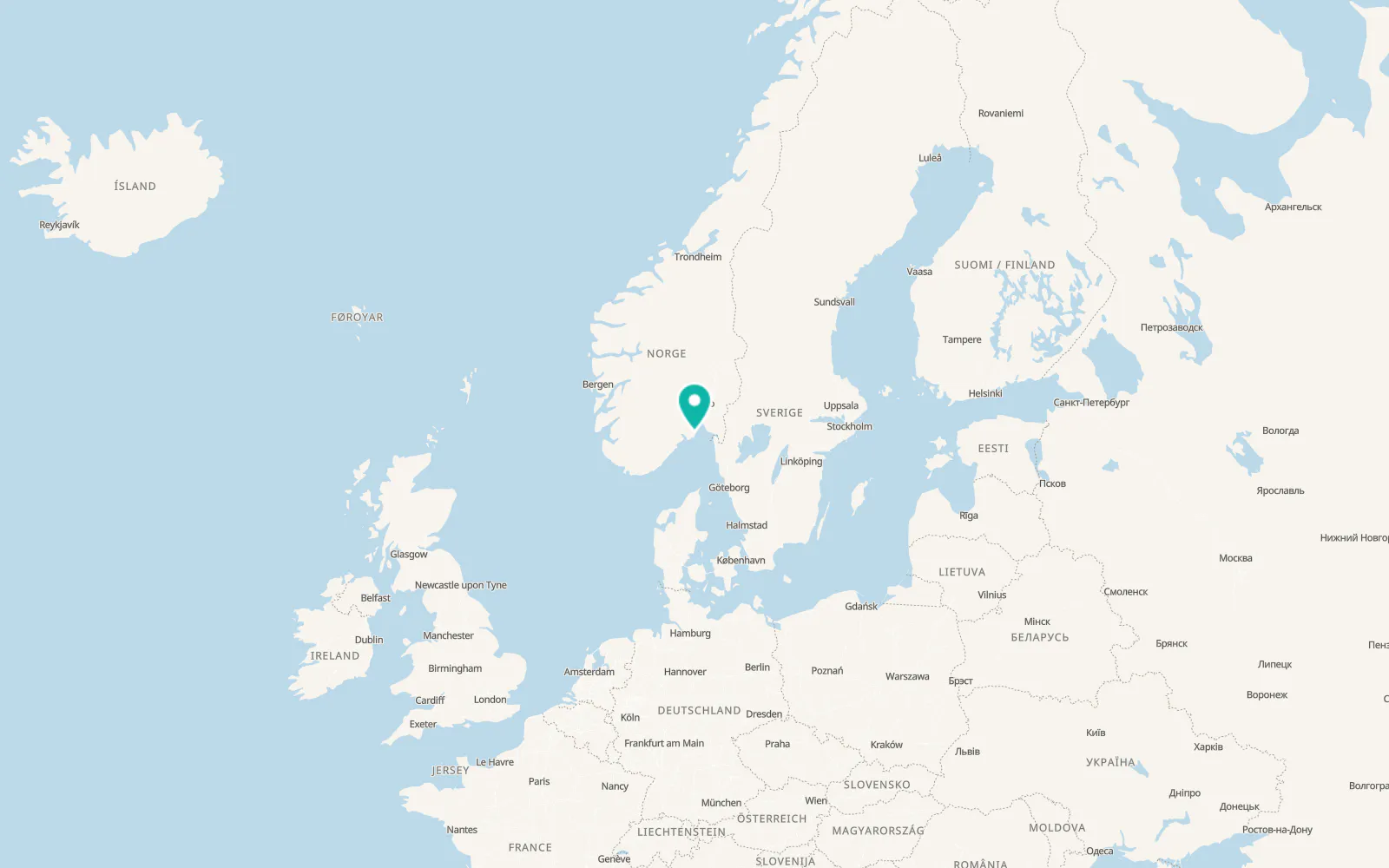 Map of Sandefjord