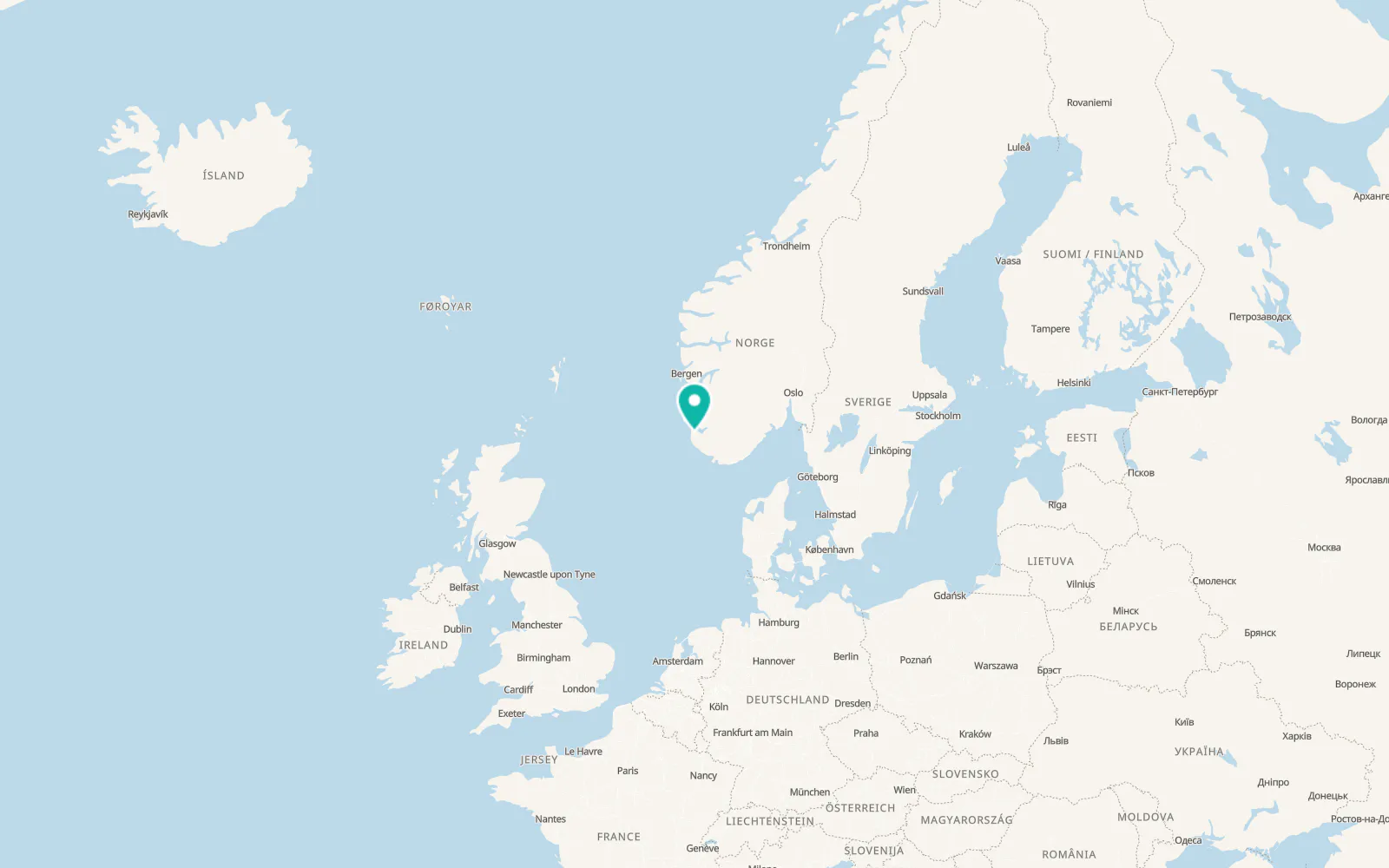 Map of Sandnes