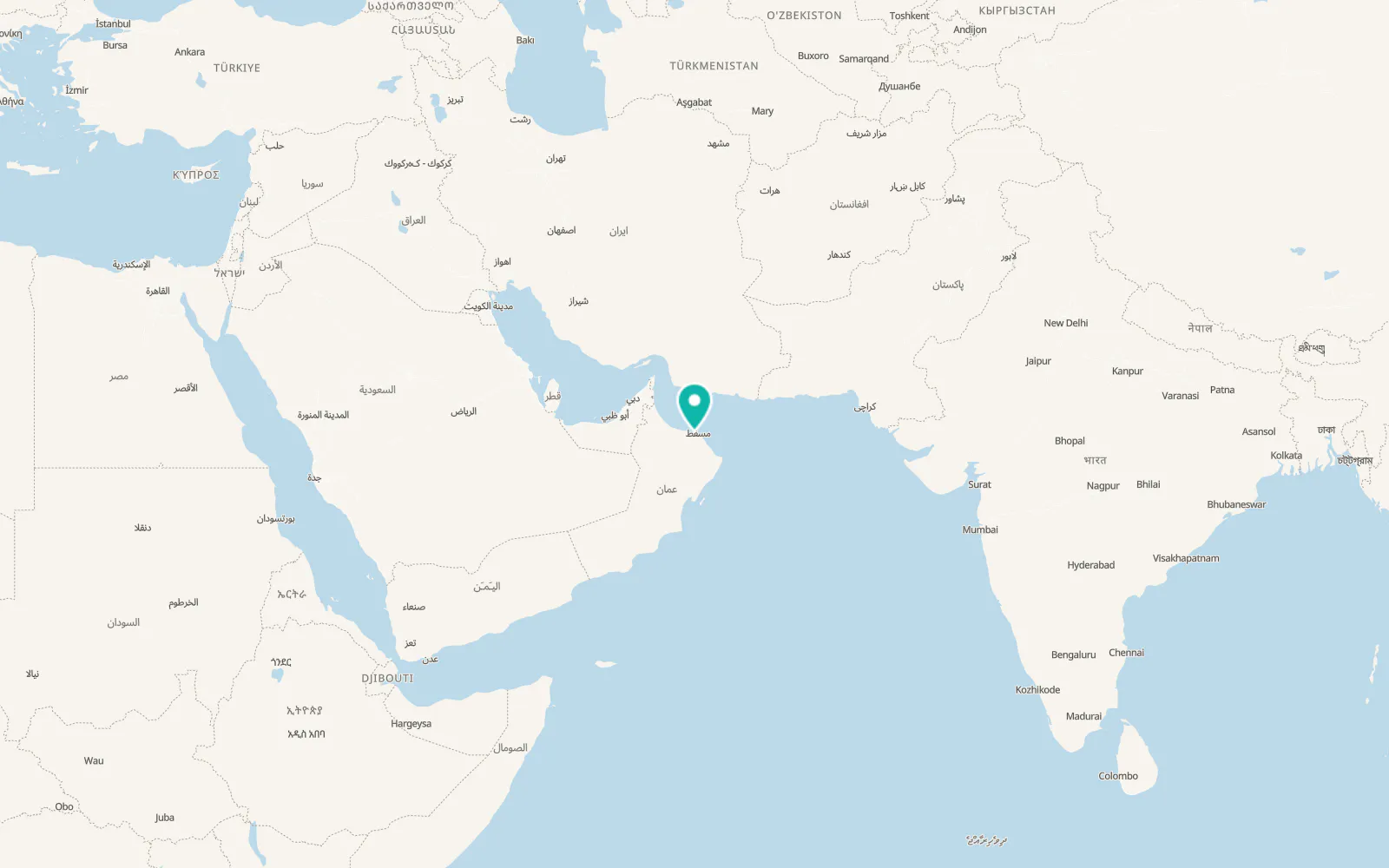 Map of Bawshar