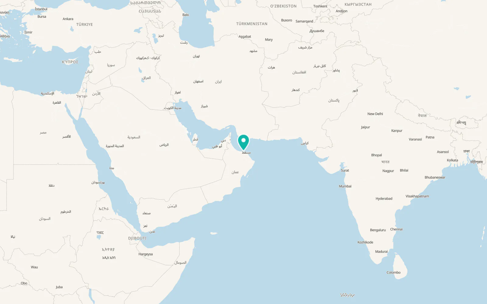 Map of Seeb