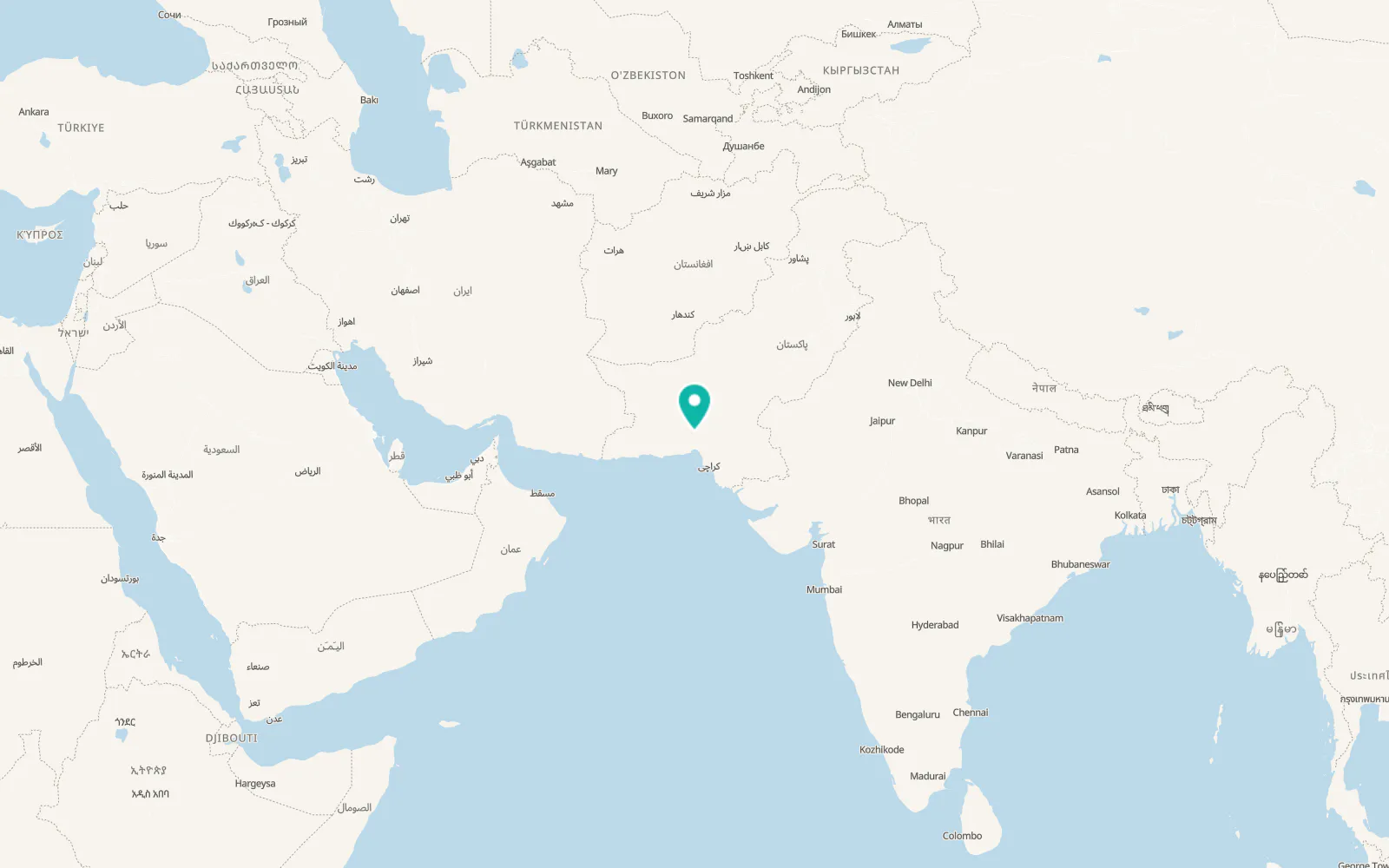 Map of Arif Wala