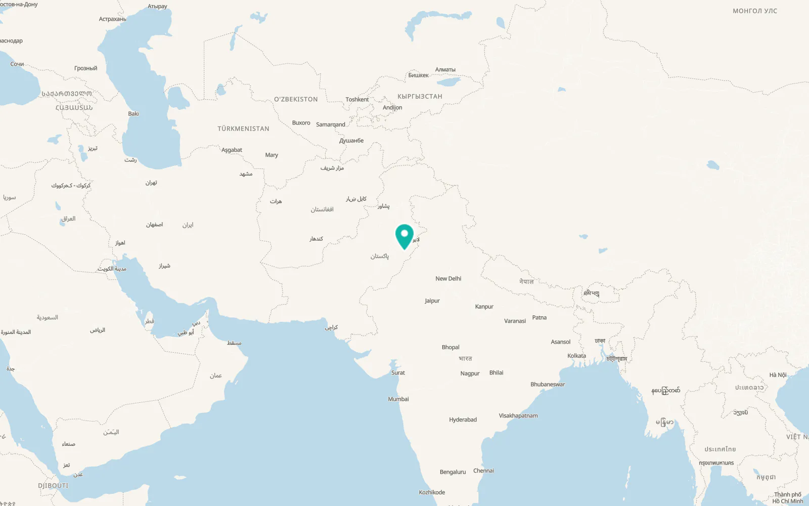 Map of Bahawalnagar