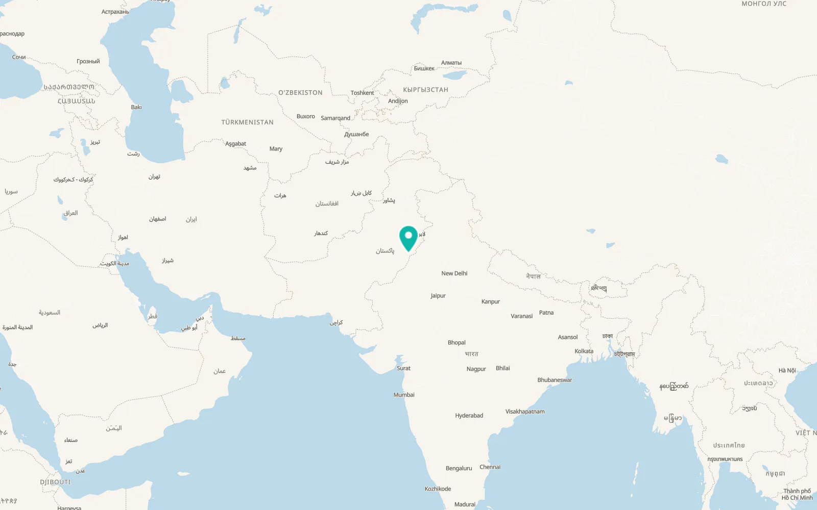 Map of Bahawalnagar
