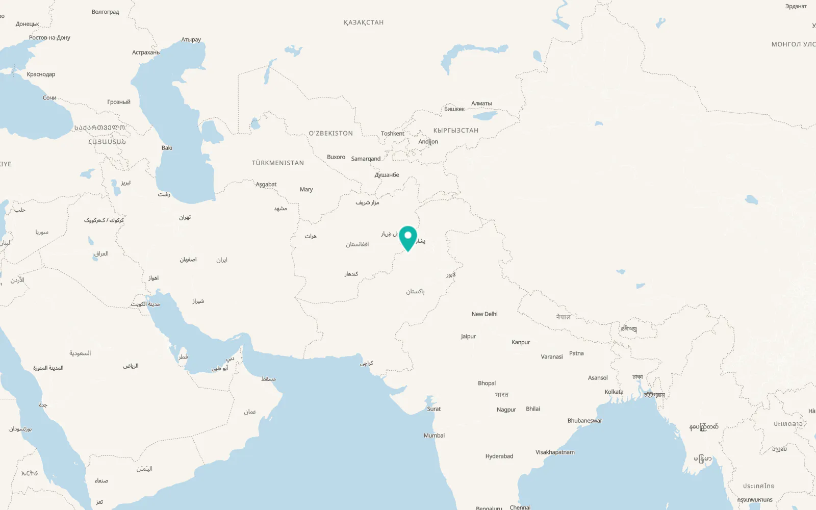 Map of Bannu