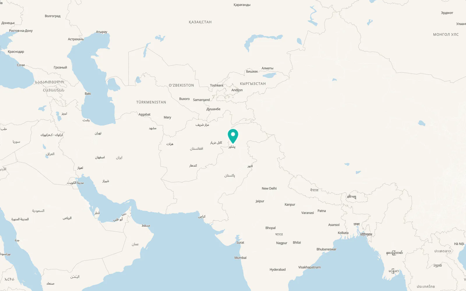 Map of Charsadda