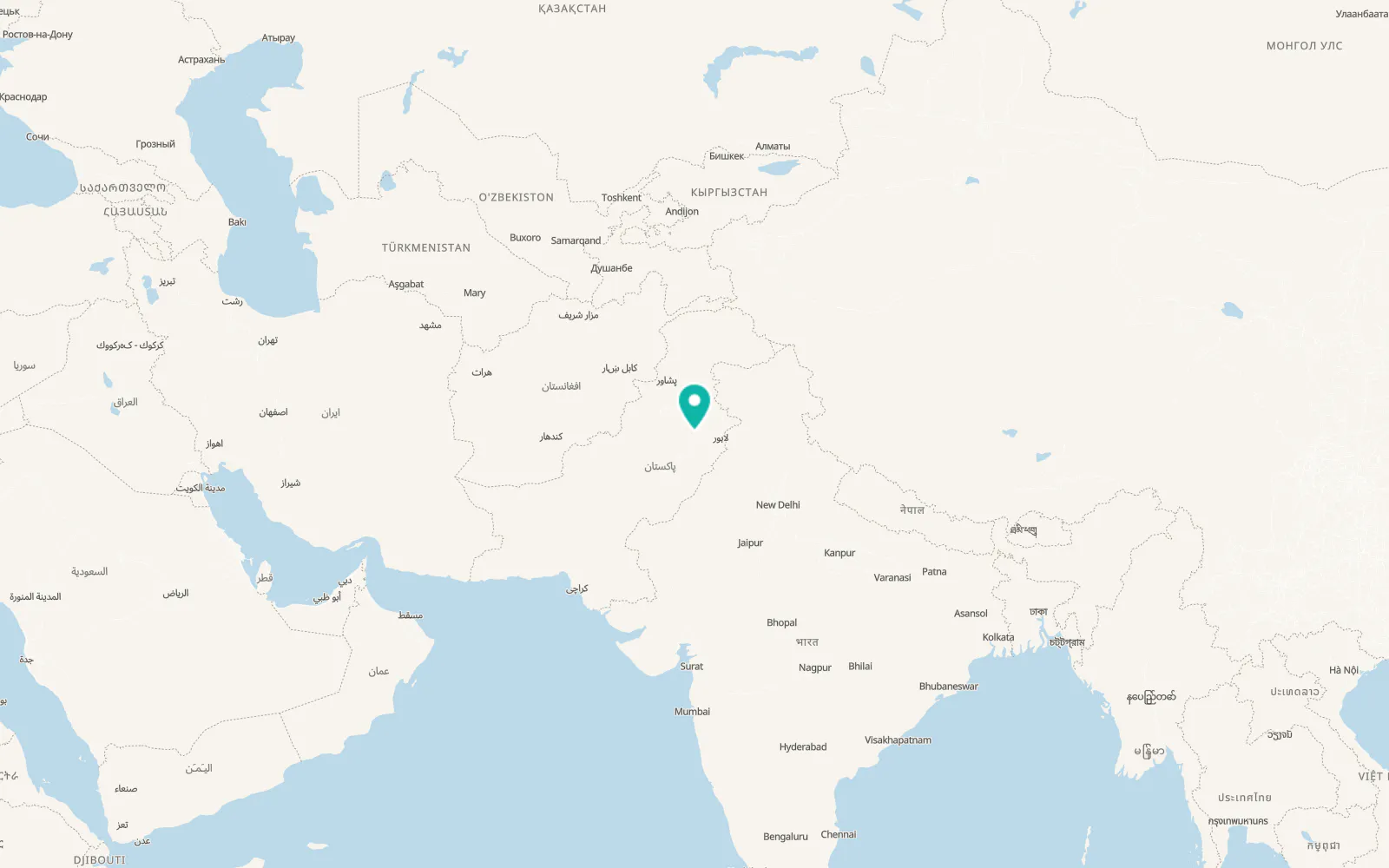 Map of Chiniot