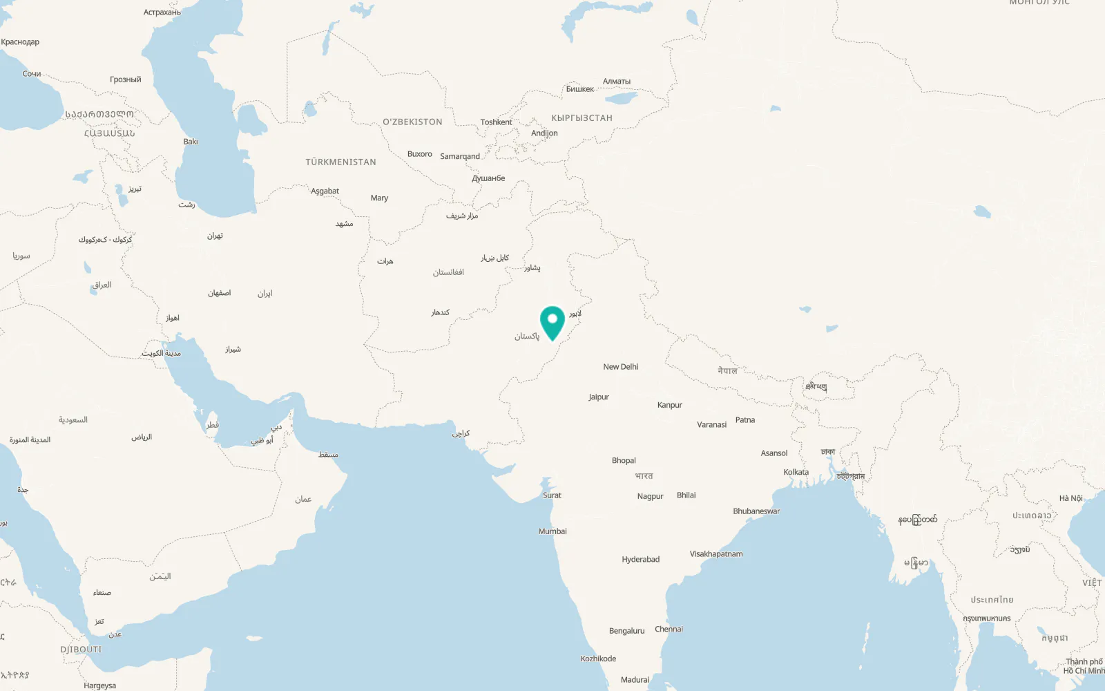 Map of Chishtian