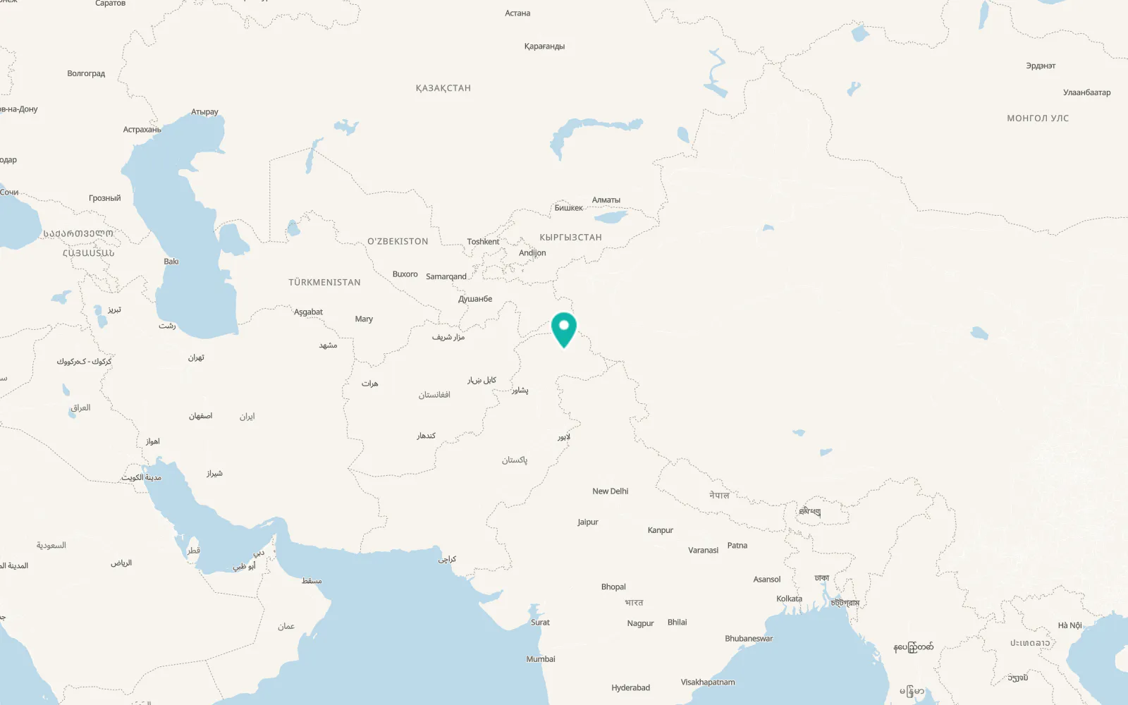 Map of Gilgit