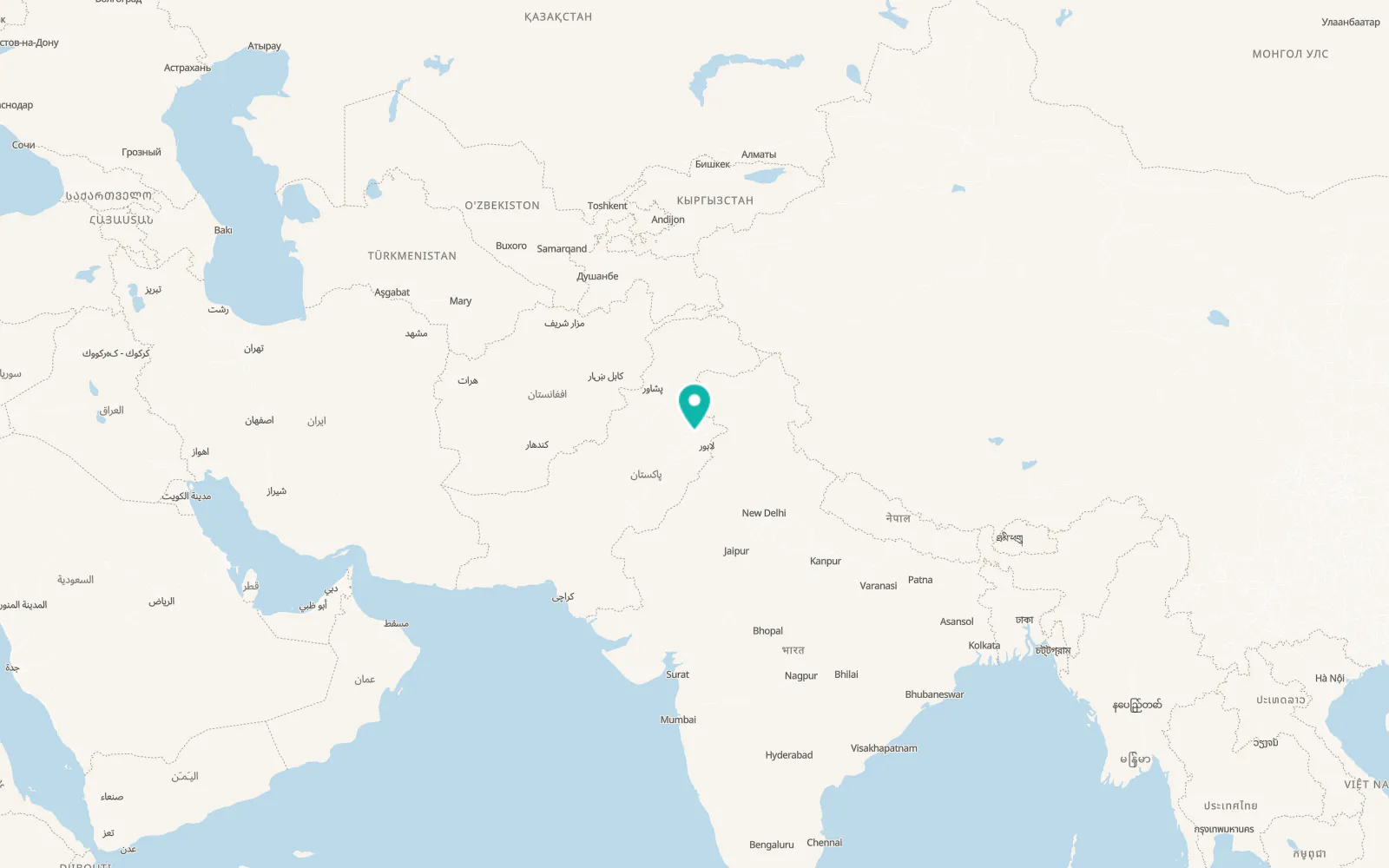 Map of Hafizabad